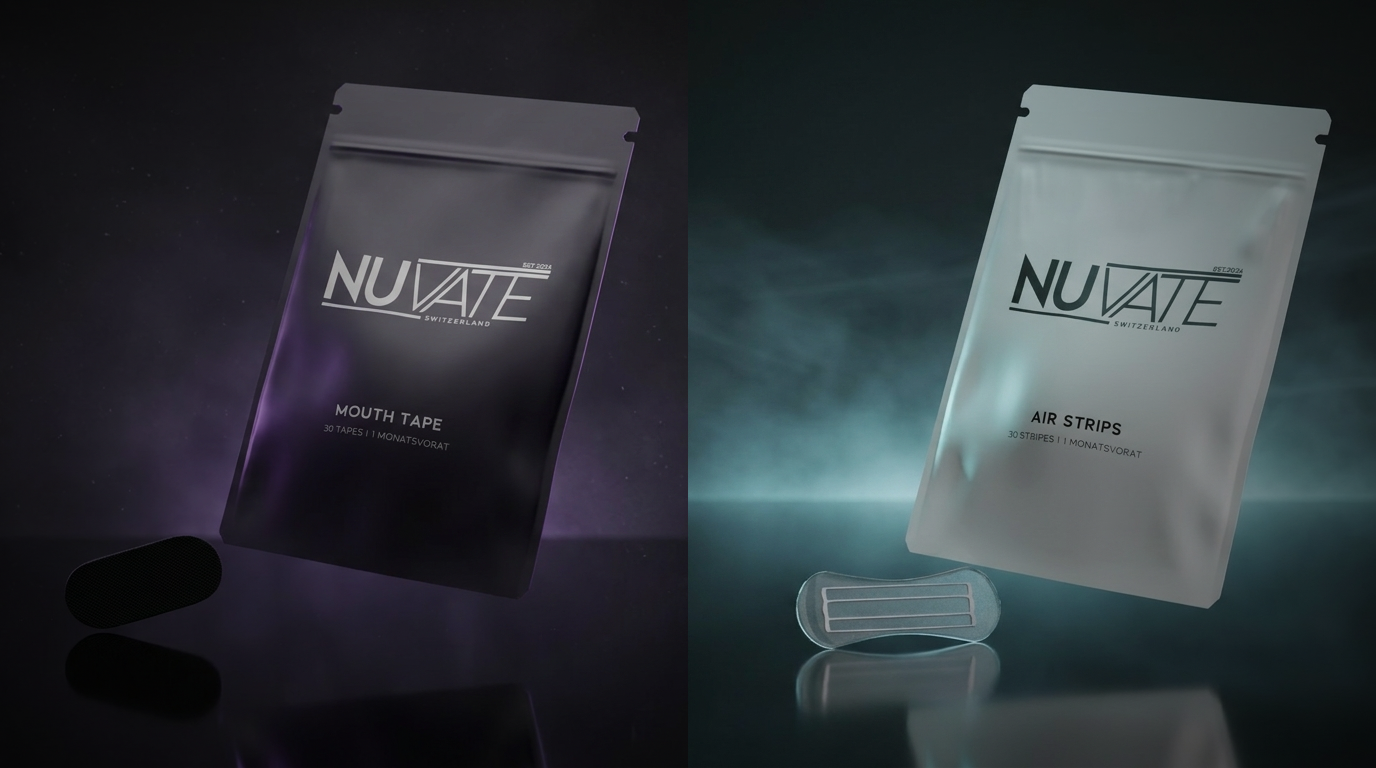 Nuvate Sleep Bundle — Mouth Tape und Air Strips